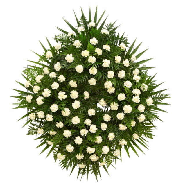 Corona Montañesa - Blanco - Funeraria La Montañesa