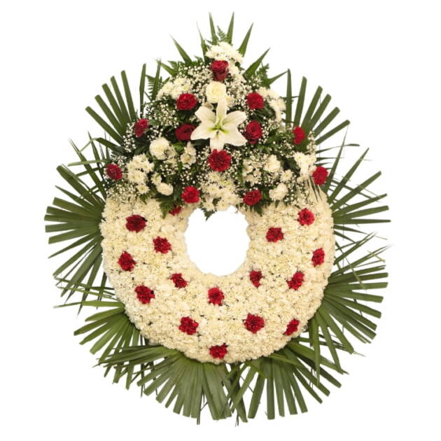 Corona Supreme - Blanca y roja - Funeraria La Montañesa