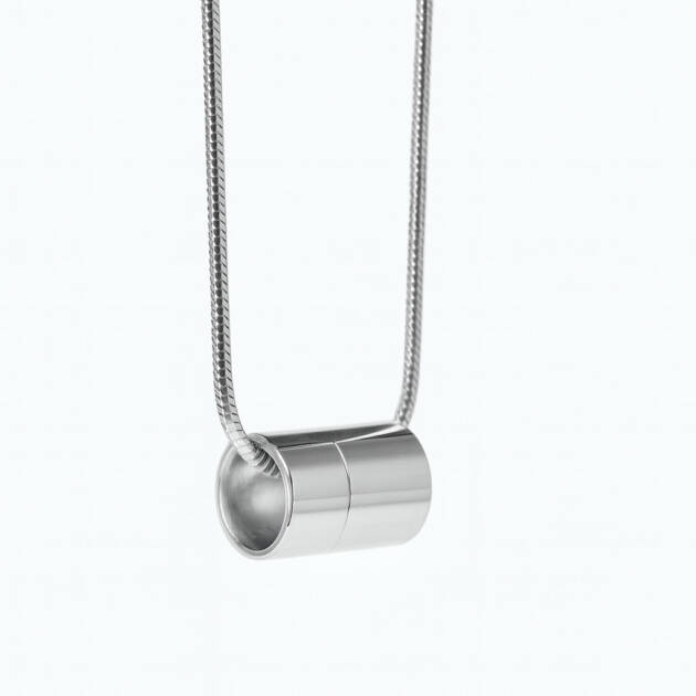 Colgante de acero para cenizas Cilindro - Funeraria La Montañesa