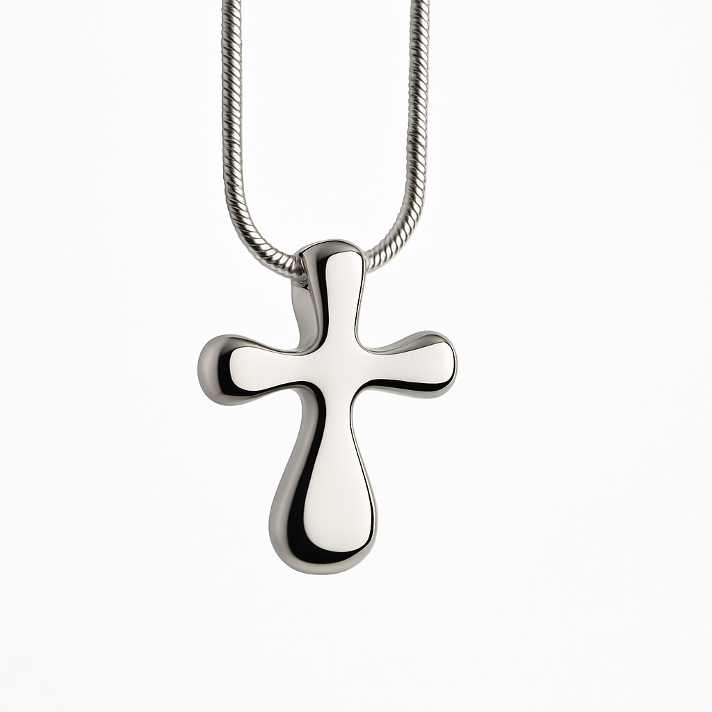 Colgante de acero para cenizas Cruz- Funeraria La Montañesa