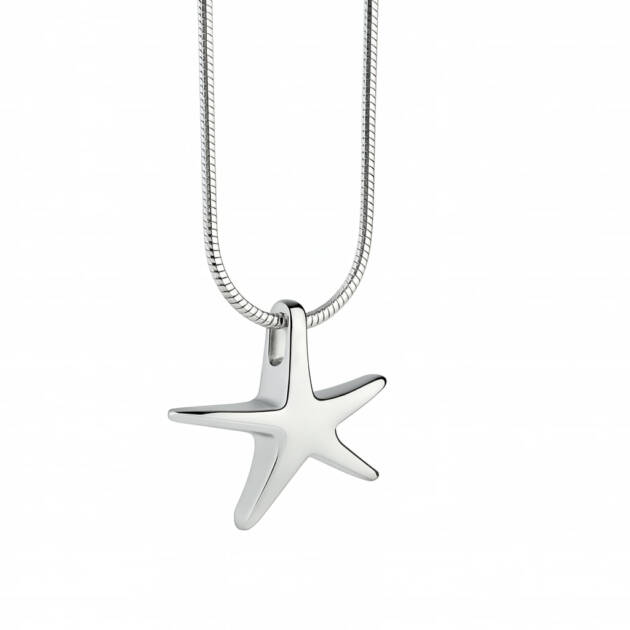 Colgante de acero para cenizas estrella de mar - Funeraria La Montañesa