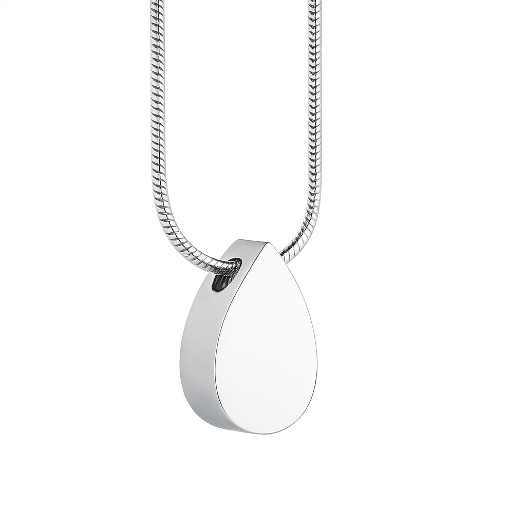 Colgante de acero para cenizas Lagrima - Funeraria La Montañesa